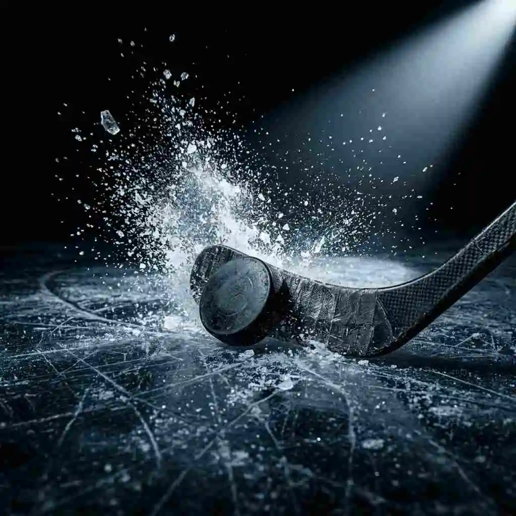 Action intense de Hockey sur glace, streaming sport 4K sur Vurach Suisse.