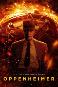 Affiche du film Oppenheimer, à voir en qualité 4K UHD sur Vurach IPTV en Suisse.