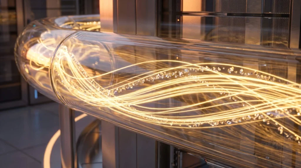 Flux de données fibre optique fluide pour le meilleur hub streaming 4k suisse romande Vurach.