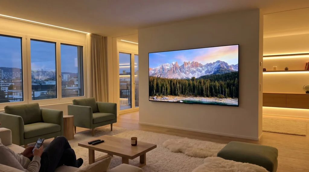 Profitez de la meilleure plateforme vod 4k suisse romande sur un écran OLED géant avec Vurach.