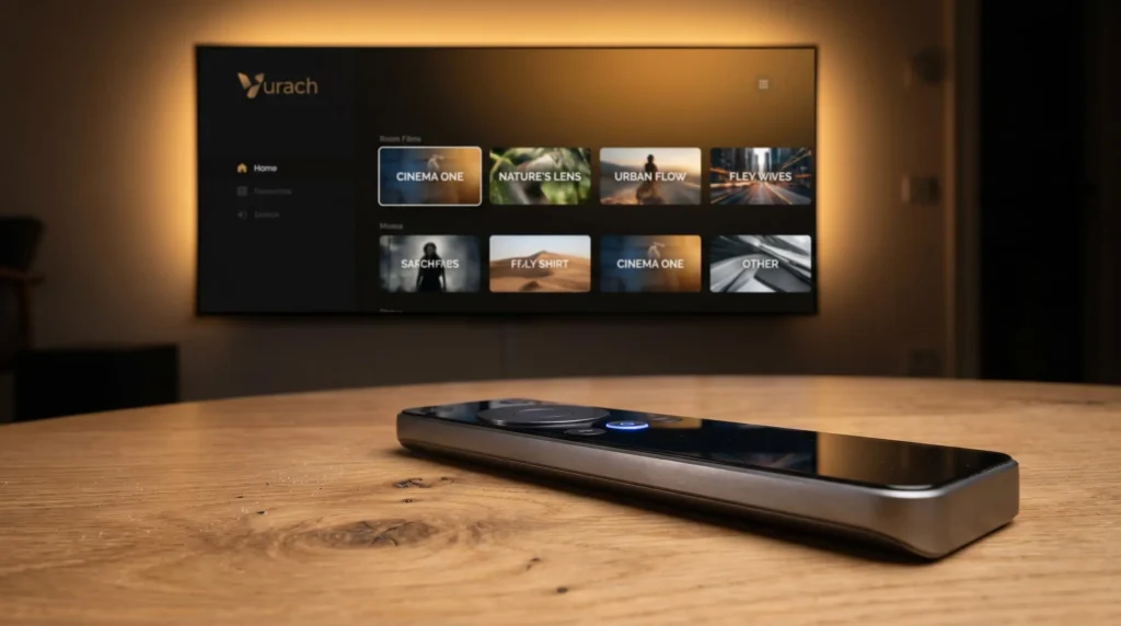 Interface fluide et unifiée Vurach, alternative aux box tv opérateurs suisse